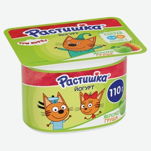 Йогурт «Растишка» яблоко груша 3%, 110 г