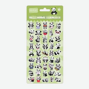 Объёмные-мини наклейки Панды