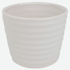 Кашпо керамическое Garden Show белое, 11,8 см