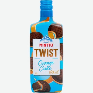 Ликер MINTTU Твист Орандж Кейк со вкусом мяты и апельсинового печенья 16%, десертный, 0.5л