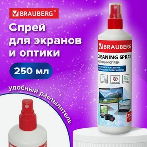 Чистящее средство Brauberg 250 мл для экранов