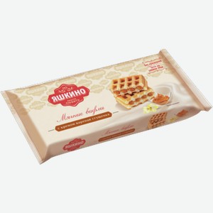 Вафли мягкие ЯШКИНО с вареной сгущенкой, 0.12кг