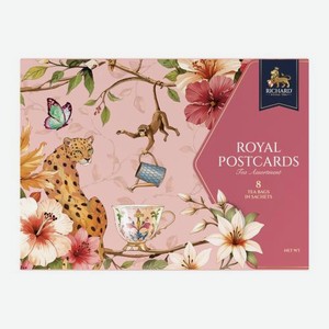 Подарочный набор чая Royal postcards Весна Richard 8 сашетов 15.4г в ассортименте