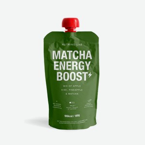Пюре Nutrino Lab яблоко, киви, ананас, матча, 180г