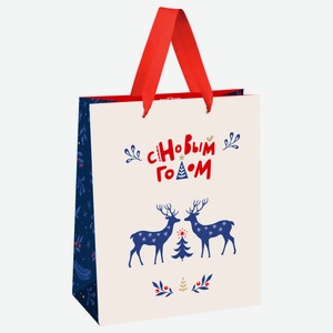 Пакет подарочный 18*23*10см MESHU  Scandi , матовая ламинац