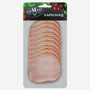 Карбонад EAT MEAT® варено-копченый нарезка, 100г