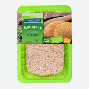 Шницель куриный рубленый охлажденный Троекурово лоток 350г