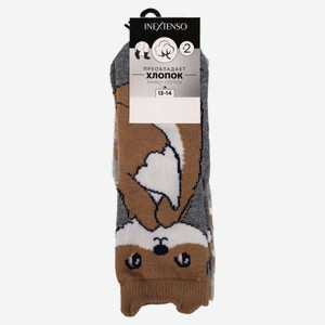 Носки детские для девочки InExtenso Лисичка р. 12/13-13/14, 2 пары