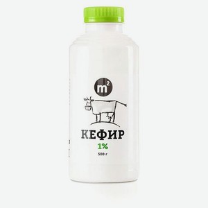 Кефир «M2» Organic 1% БЗМЖ, 500 г