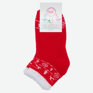 Носки детские новогодние «Красная Ветка» махровые Красный, р.16-18
