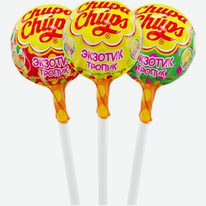 Карамель Chupa Chups Экзотик-тропик в ассортименте 12г, 12 г