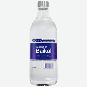 Вода Legend of Baikal Забота о сердце искусственно минерализованная газированная 500мл, 500 мл