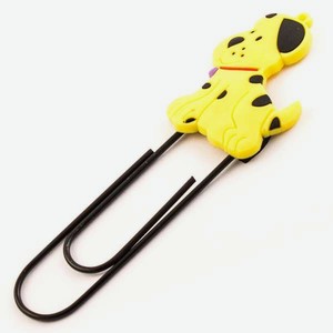 Закладка ЭВРИКА Скрепка-гигант Собака 1 шт.