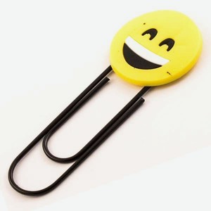 Закладка ЭВРИКА Скрепка-гигант Смайл №7 1 шт.