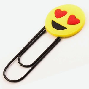 Закладка ЭВРИКА Скрепка-гигант Смайл №5 1 шт.
