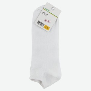 Носки женские «Каждый день» укороченные белые, р 25