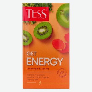 Чай Тесс Зеленый Гет Энерджи 20пак