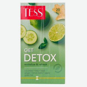 Чай Тесс Зеленый Гет Детокс 20пак