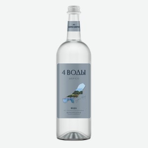 Вода Газ. 4 Воды Виноград 0.75л Ст/б