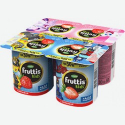 Йогуртный Продукт Фруттис Кидс, С Клубникой, 2,5%, 110 Г