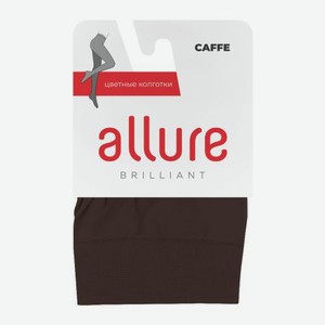 Коричневые колготки женские 50 den размер 2 Caffe Allure Brilliant Coloris