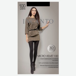 Колготки INCANTO Microvelvet 100 den черные, размер 3