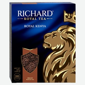 Чай черный Richard Royal Kenya в пакетиках, 100х2 г