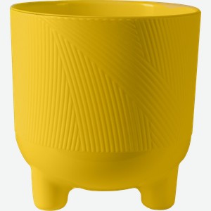 Горшок для цветов ЛИВИНГРИН Фита 4.3л d 19см h 20см с вкладкой, цвет медовый, Арт. ФИ19-34