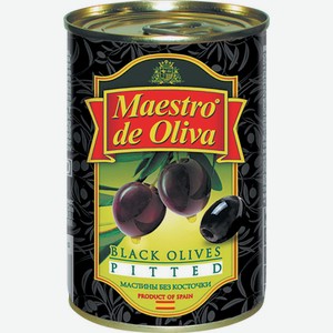 Маслины Маэстро Де Олива Б/к 280г Ж/б