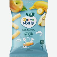 Кукурузные палочки   ФрутоНяня   с яблоком и бананом, 20 г