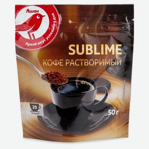 Кофе растворимый АШАН Красная птица сублимированный, 50 г
