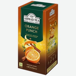 Чай Ahmad Tea Апельсиновый Пунш со специями чёрный листовой, 45г