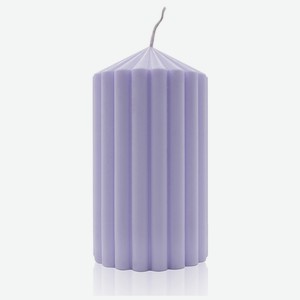 VENEW Свеча декоративная Amelia 125, цвет: сиреневый, 1 шт