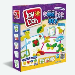 Масса для лепки Joy Doh, набор PUZZLE SET - ПАЗЛЫ, 10 карточ