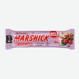 Батончик протеиновый SOJ Marshmallow со вкусом вишни в молоч