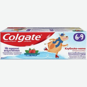 Зубная паста детская Colgate с фторидом 6-9 лет 60мл, 60 мл