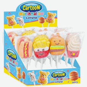 Маршмеллоу Yiwu Jiecai на палочке 15г в ассортименте, 15 г