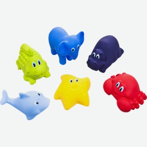 Набор игрушек для купания FANCY BABY Радостное купание (животные и морские обитатели), Арт. BATH01