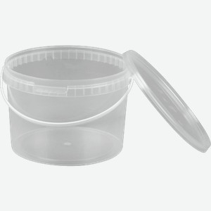 Ведро Азимут пластик с крышкой 1л