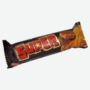 Батончик Super с карамелью и нугой, 40 г, коробка