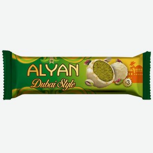 Шоколад Alyan Truffino Dubai Style с фисташковым кремом и кнафе белый, 39г