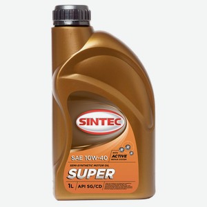 Масло Sintec Super 10W-40 API SG/CD, 1 л