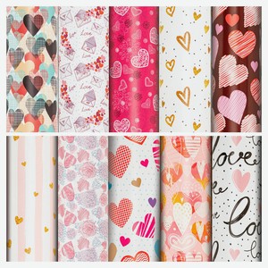 Бумага упаковочная для подарков «Золотая сказка» Love Story, 70x100 см в ассортименте