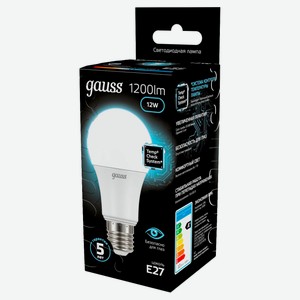 Лампа светодиодная Gauss E27 12W 1200 Лм нейтральный белый