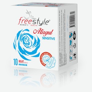 Прокладки женские гигиенические Free Style ночные, 10 шт