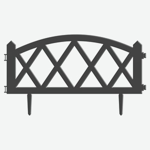 Забор декоративный GARDENPLAST Модерн Графит, 35х60 см 5 секций