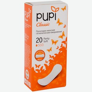 Прокладки Pupi Panty soft ежедневные 20шт., 20 шт