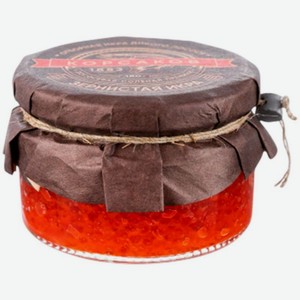 Икра горбуши Корсаков лососевая тихоокеанская зернистая соленая, 180г, 180 г