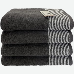 Полотенце махровое HOMECLUB Дюна 70x120см, серое, Арт. НСД70120сер