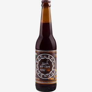 Напиток пивной темный БУКЕТ ЧУВАШИИ Кер сари фильтрованное, пастеризованное, 3,5%, 0.45л